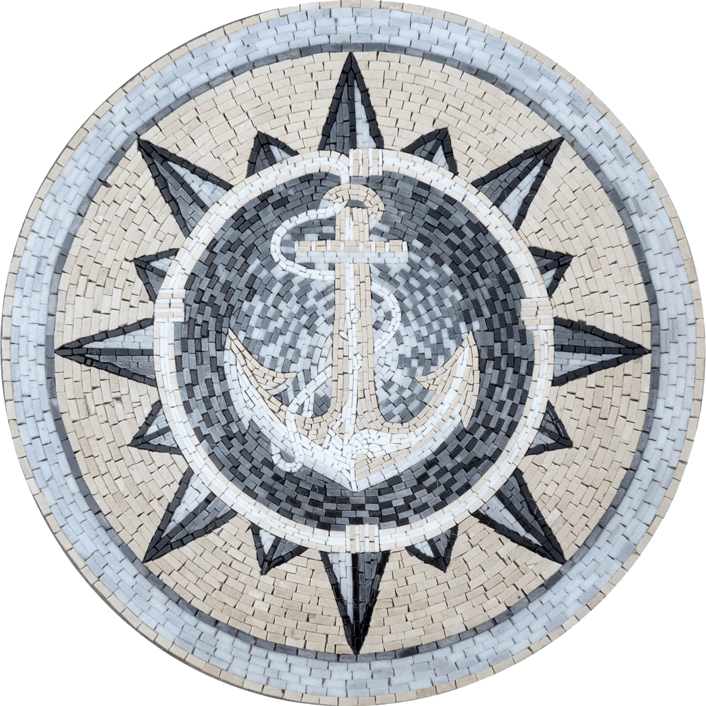Bianca - Medalhão Mosaico Âncora