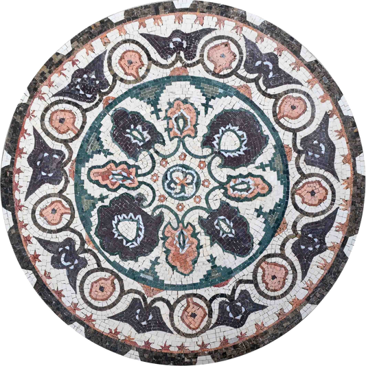 Mosaic Medallion - Botanical Spring
