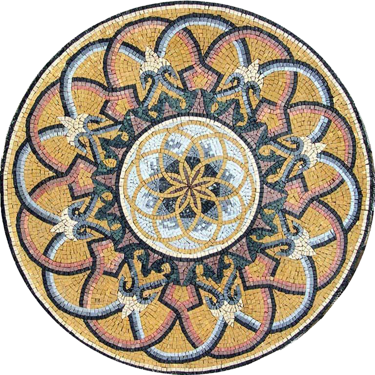 Medalhão Mosaico - FlowerofLife