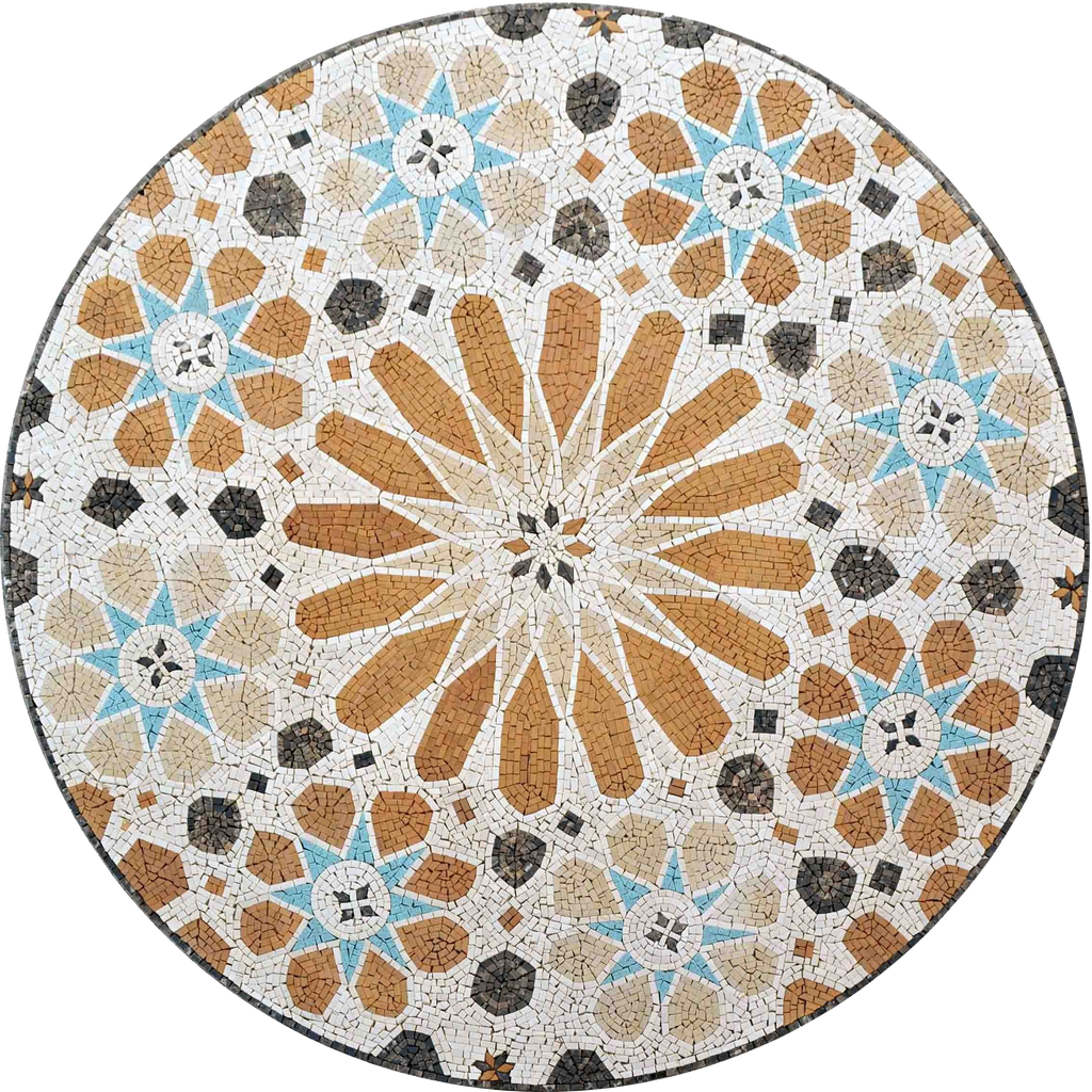 Medallón de Mosaico - Azulejos Marroquíes