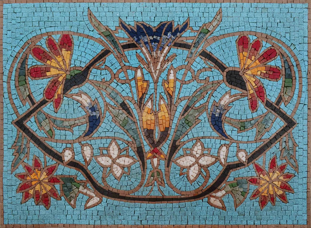 Patrones de mosaico - Izmit turquesa