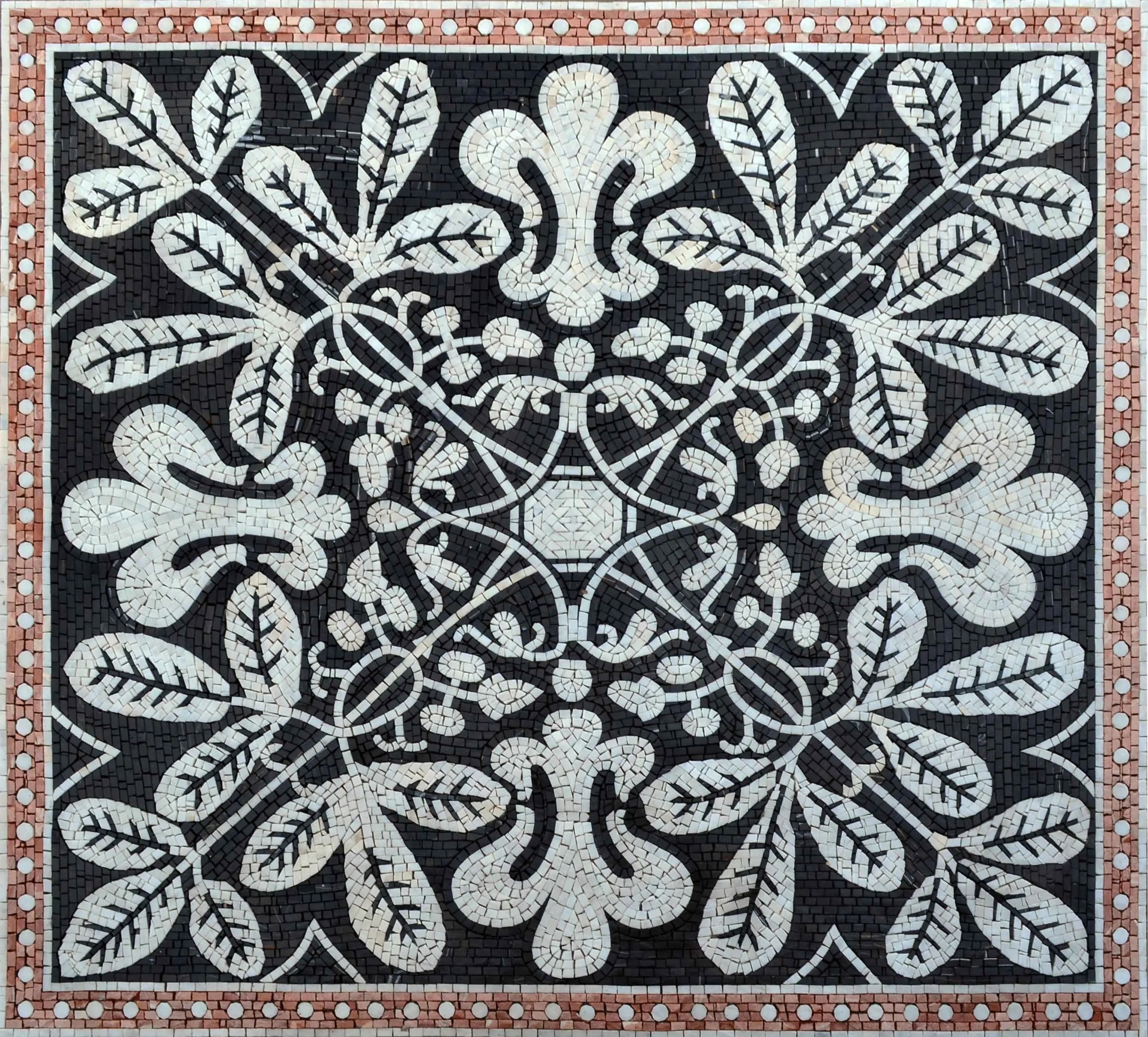 Hebrew Geometric Pattern Mosaic Square Accent - Hebrew | Geometric | Mozaico