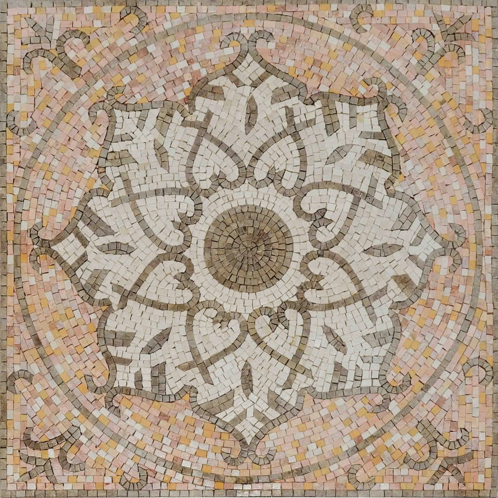 Arte de azulejos de mosaico - Tonos pastel