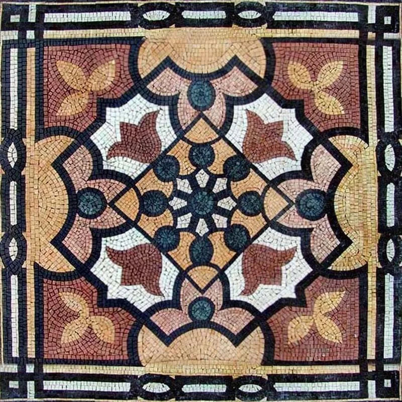 Mosaico floral multicolorido - Carmen