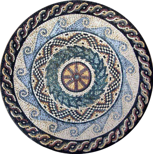 Multi-Patterned Art Mosaic - Juno