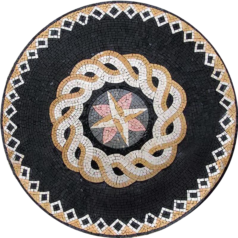 Mosaico Medallón Náutico - Bussola