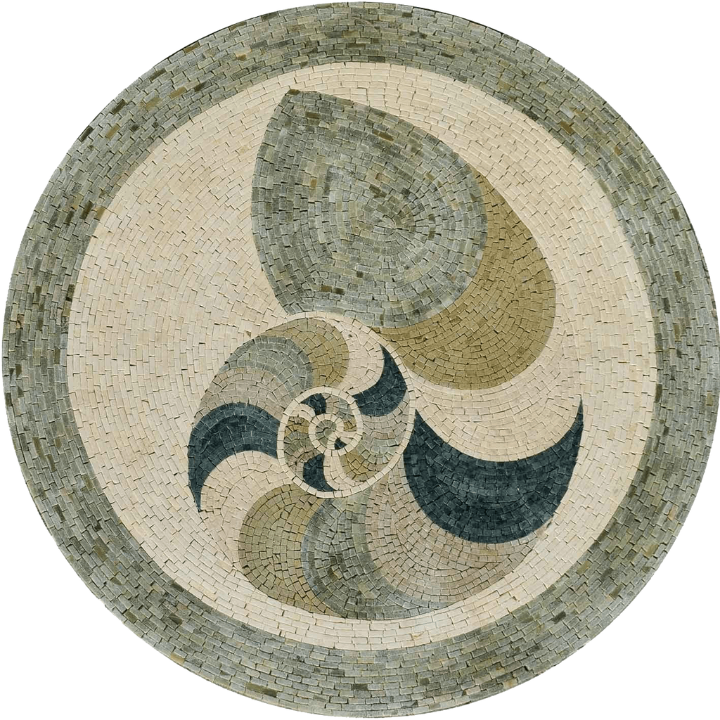 Nautilus Medallón Mosaico Mármol