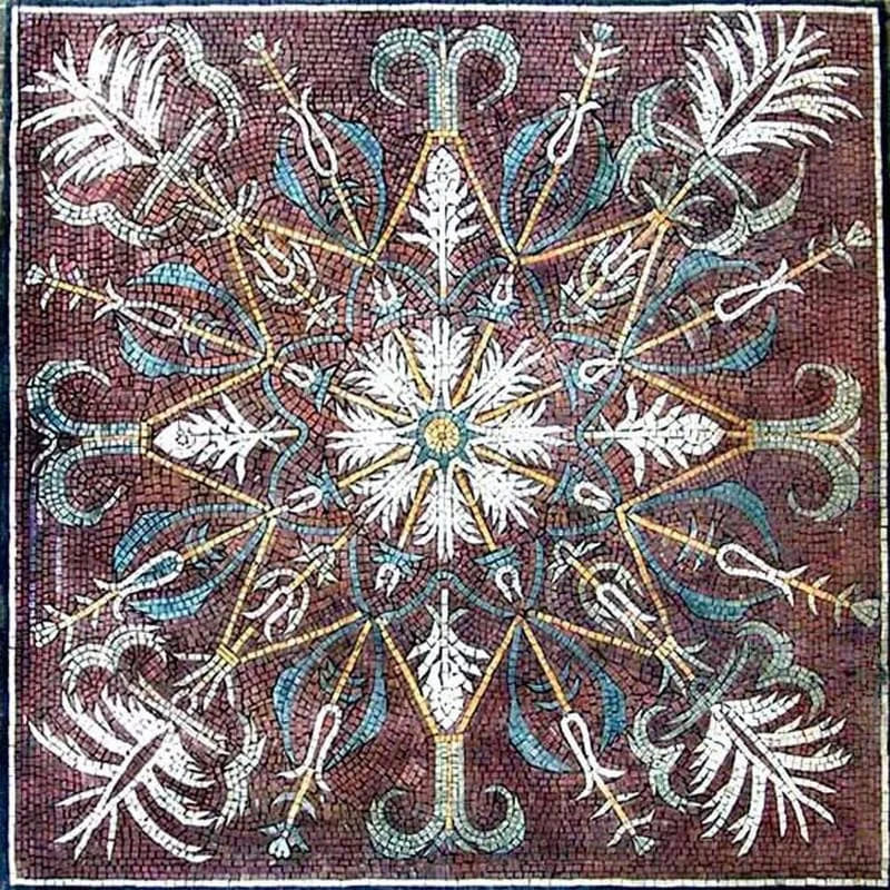 Mosaico floreale ornamentale - Hana III