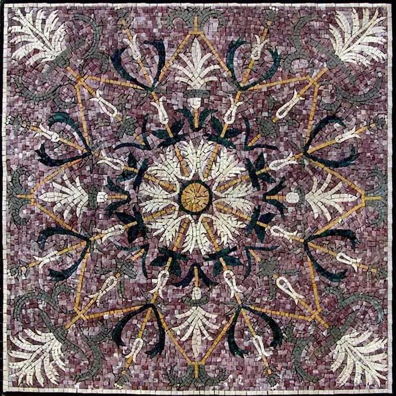 Mosaico floreale ornamentale - Hans II