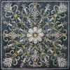 Cuadrado de mosaico floral ornamental - Hana
