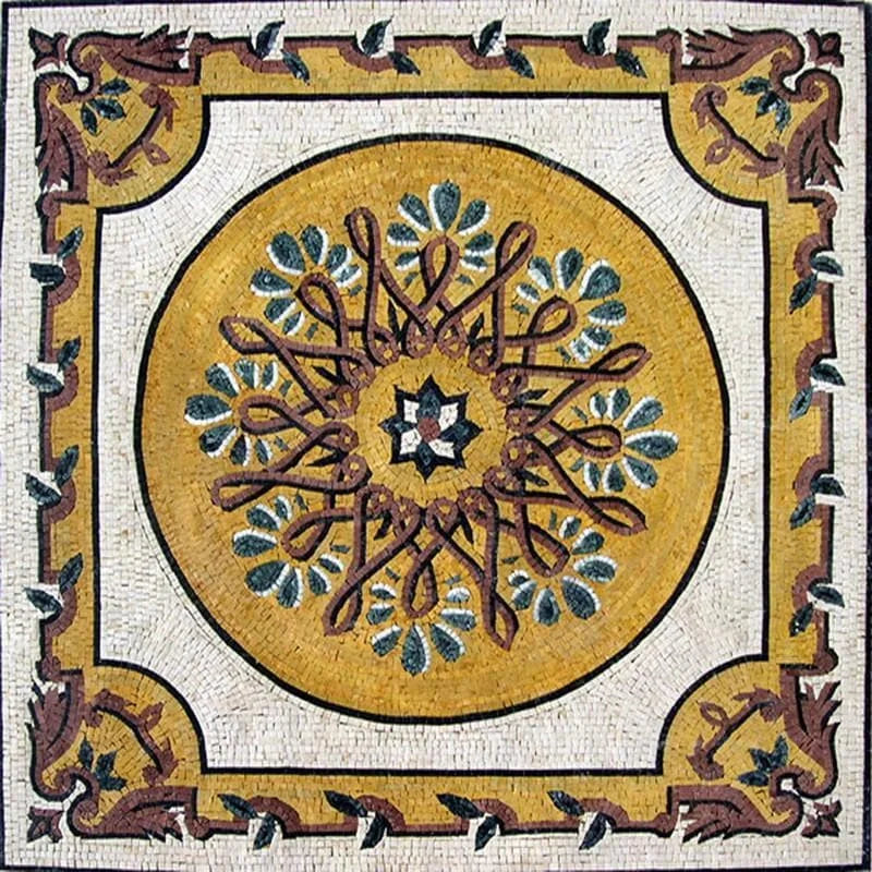 Mosaico floral adornado - Carlotta