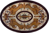 Mosaico Piso Oval - Sadira