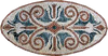 Arte em mosaico oval - Janessa II