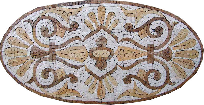 Oval Mosaic Artwork - Nisa II
