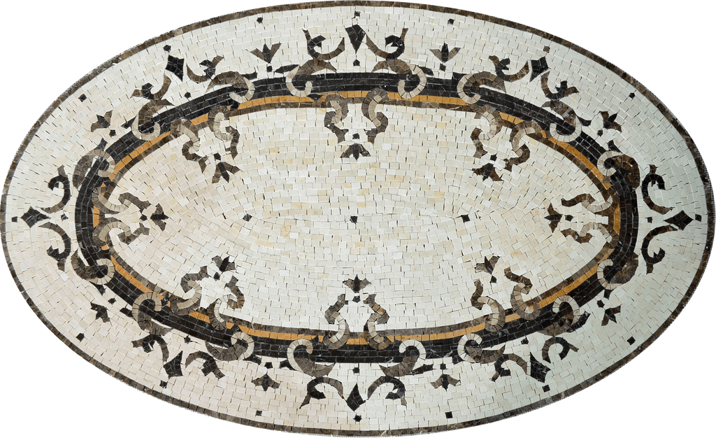 Mosaico Piso Oval Persa - Anahita
