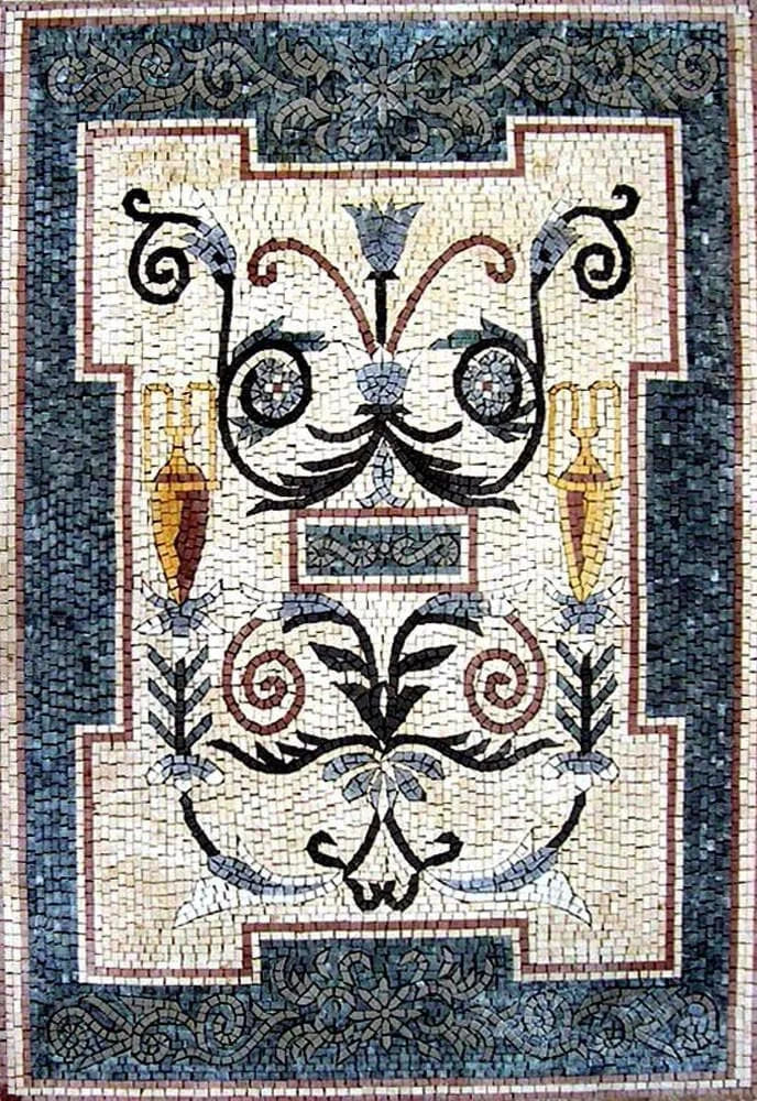 Rectangular Floral Mosaic - Anisa