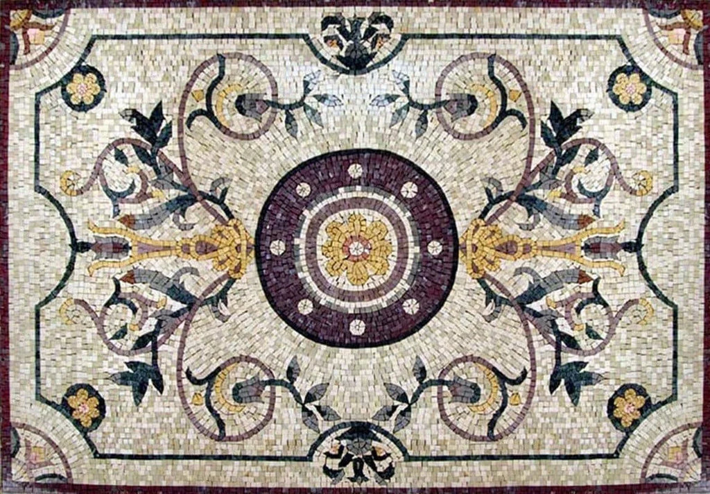 Mosaico di fiori rettangolari - Varina