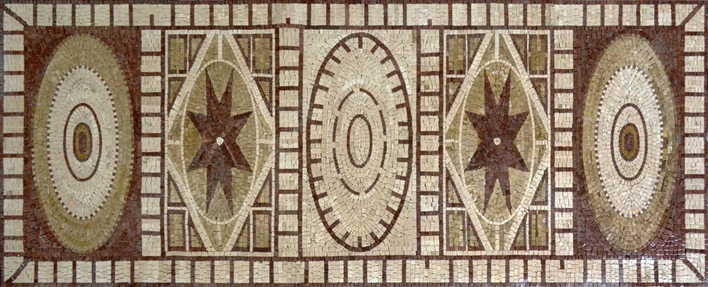 Painel Artístico Mosaico Retangular - Gamila