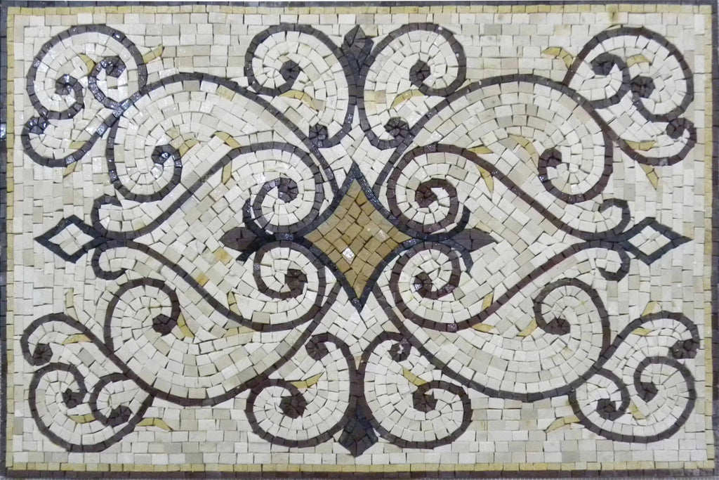 Varinad's Rectangular Rug Mosaic Tile Art