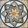 Mosaico de flores de arte romana - Octavia