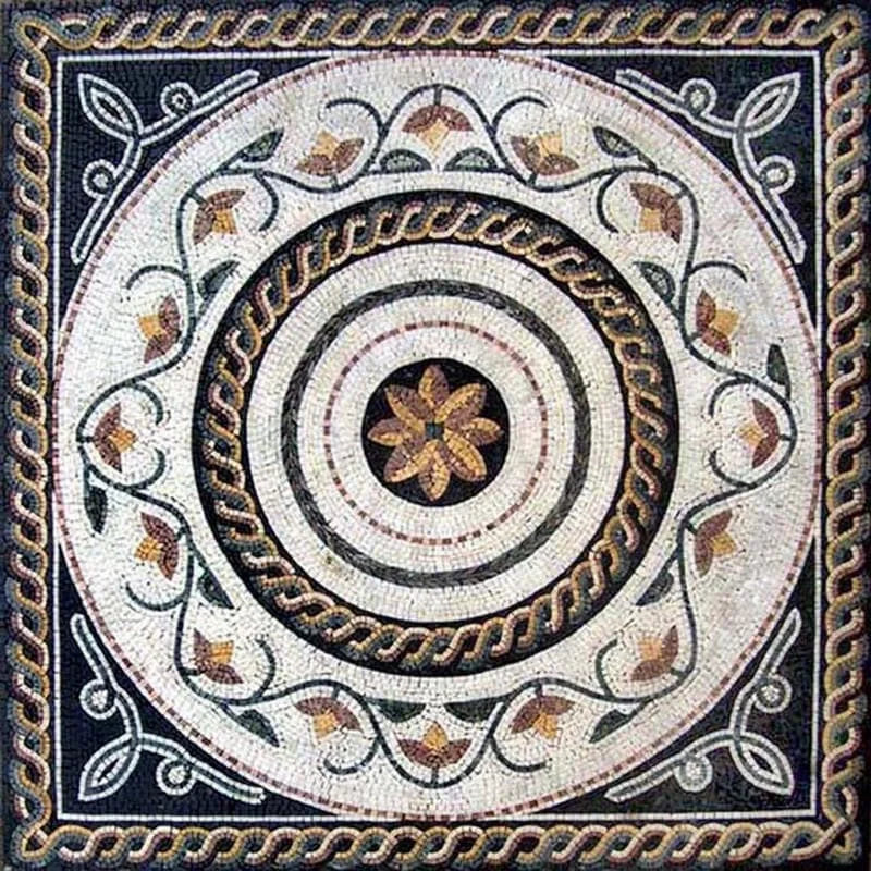 Roman Floral Mosaic Panel - Vida