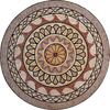 Roman Flower Mosaic Medallion - Warda