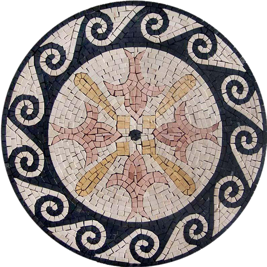 Roman Mosaic Artwork - Seaside Summer