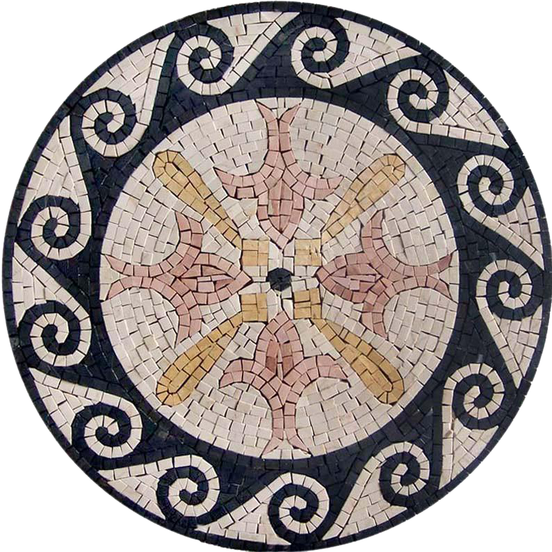 Roman Mosaic Artwork - Seaside Summer