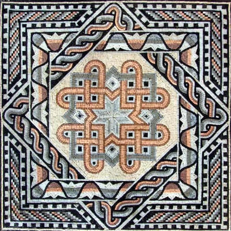 Roman Mosaic Square - Aurelius