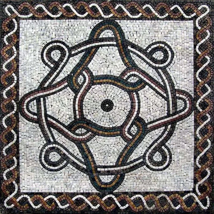 Geometric Patterns Romanesque Romanesque Mosaic Square - Gala