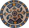 Round Botanical Mosaic - Agater