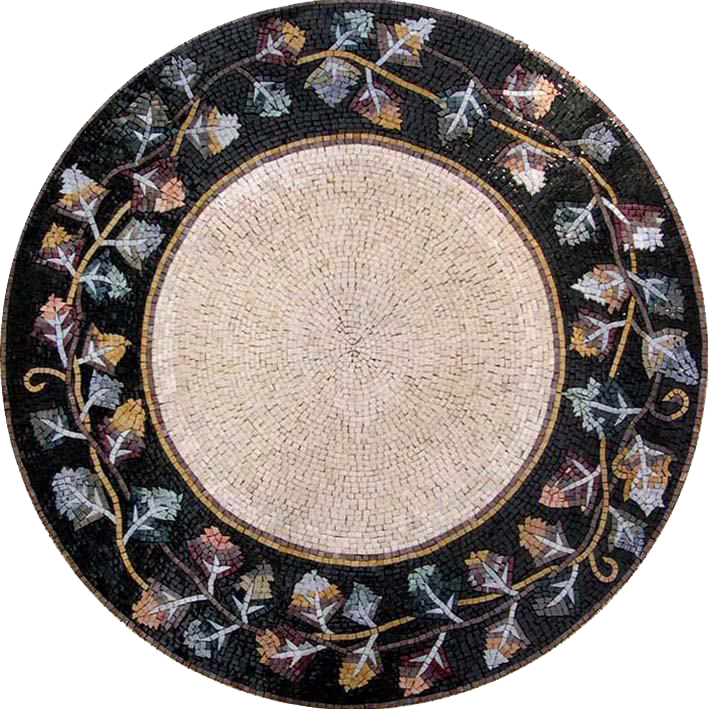 Round Floral Mosaic - Cara