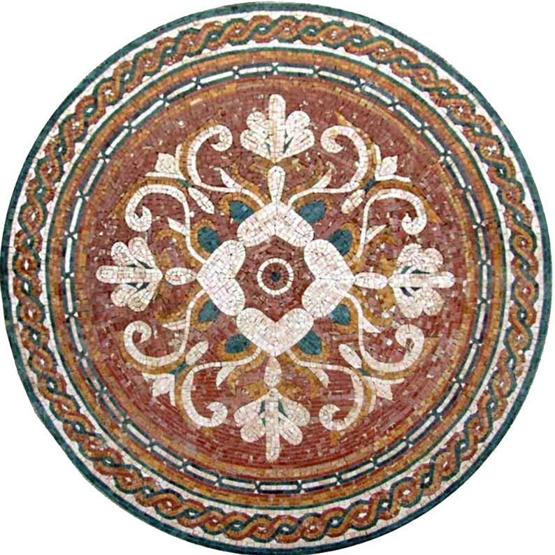 Mosaico Floral Redondo - Florentina