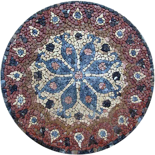Round Flower Mosaic - Lina