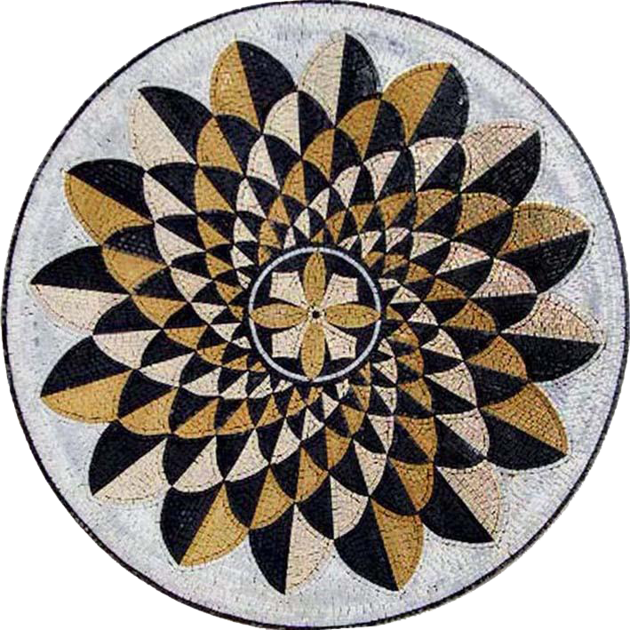 Round Flower Mosaic - Nawar