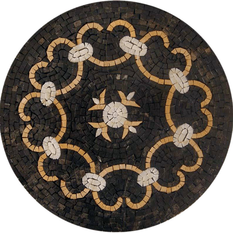 Round Geometric Mosaic - Infinity | Mozaico Design