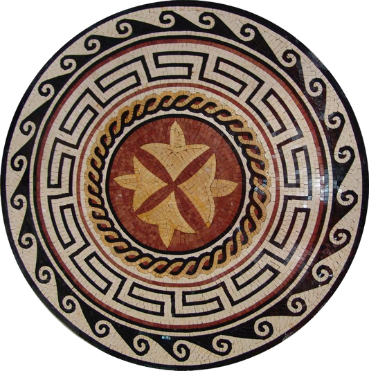 Round Greco-Roman Mosaic - Aelia II