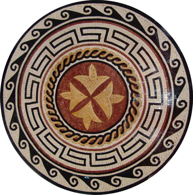 Round Greco-Roman Mosaic - Aelia II