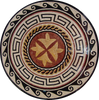 Mosaico Grecorromano Redondo - Aelia II