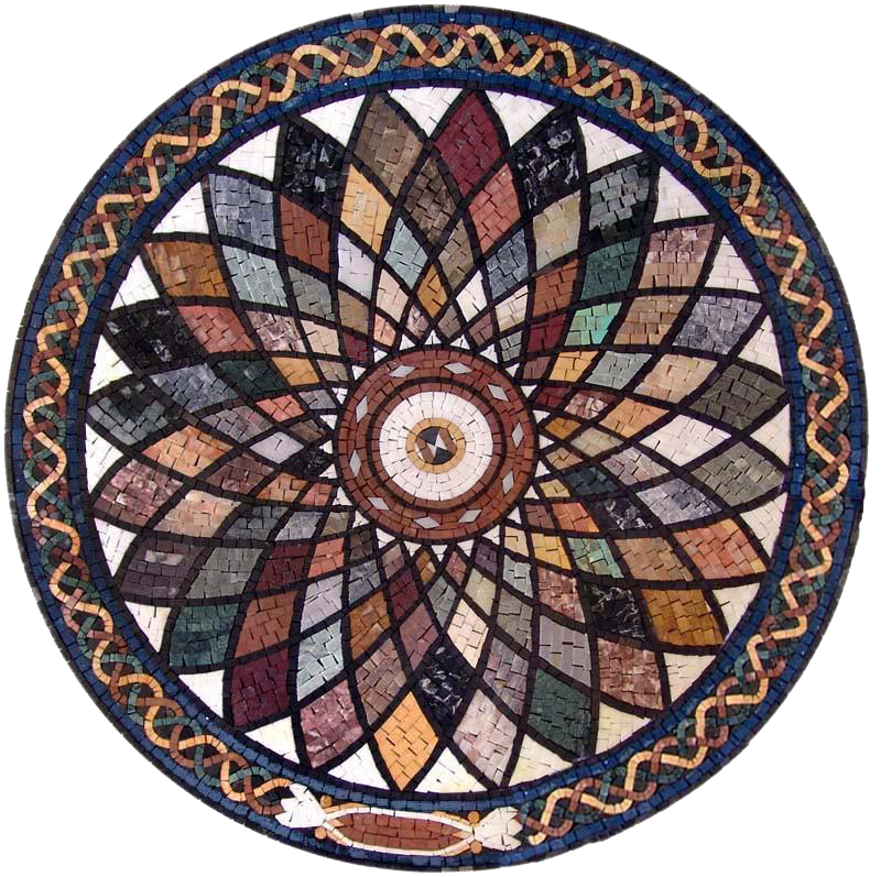 Mosaikkunst in gedämpften Farben – zeitlose Schönheit