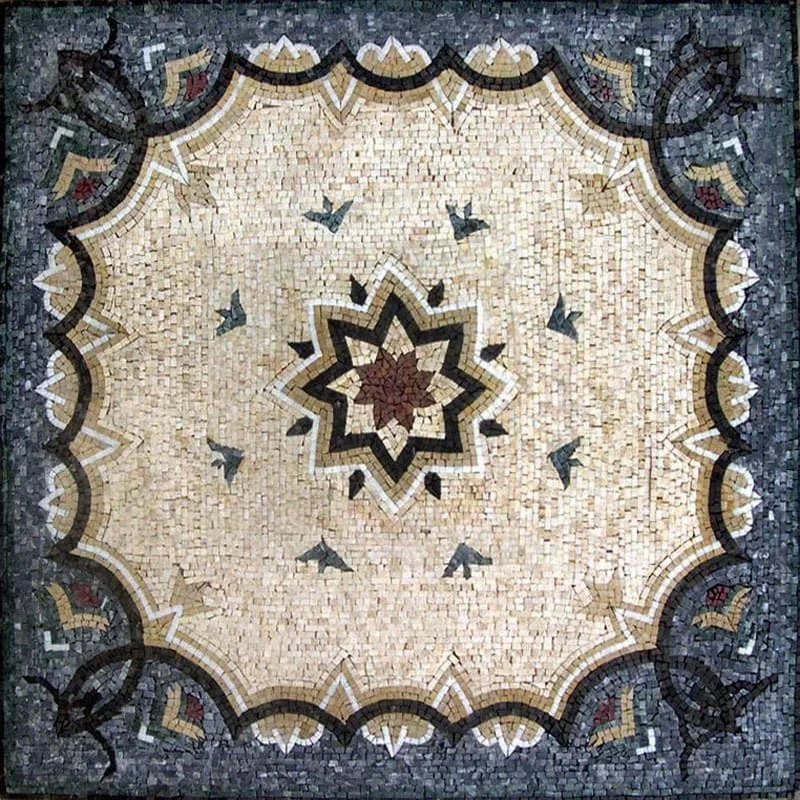 Mosaico de Flores Estreladas - Drusilla
