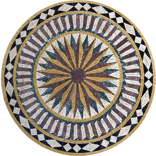 Starburst Marble Mosaic - Nova