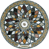 Starburst Stone Medallion - Falak II Mosaic