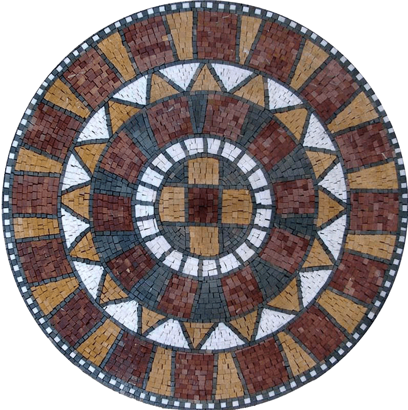 Medalhão de Arte em Pedra - Junah Mosaic