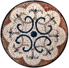 Medalhão de Arte em Pedra - Katana Green Mosaic