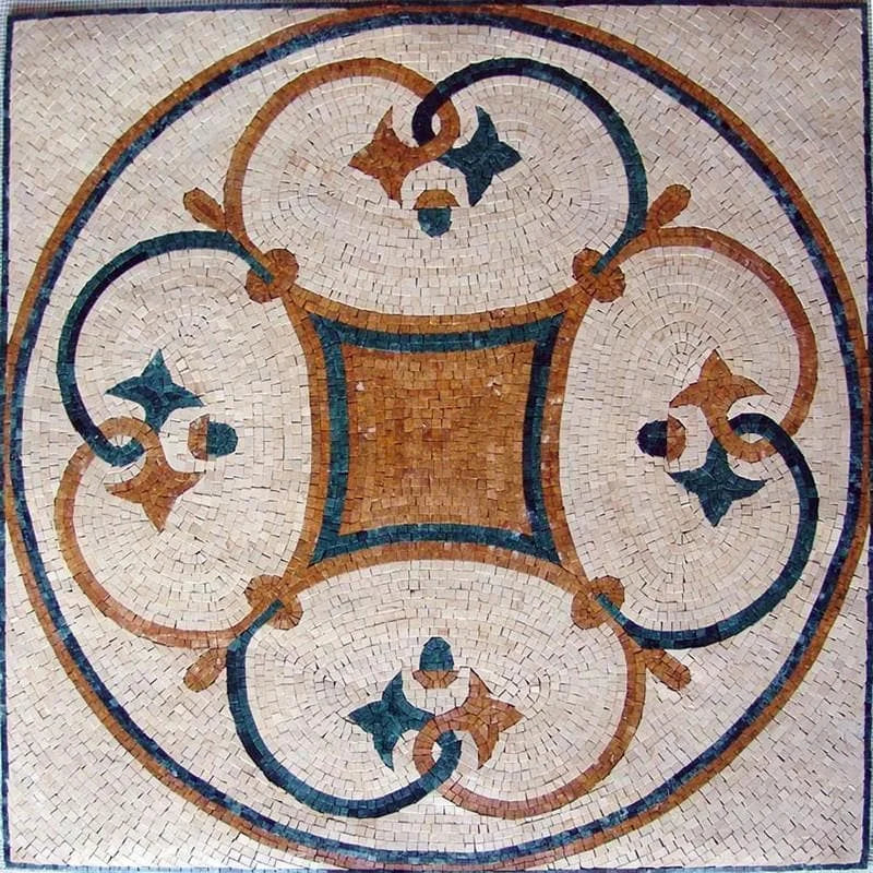 Mosaico de Caules Florais Estilizados - Camilla
