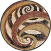 Swirl Design Rondure - Dabira Mosaic