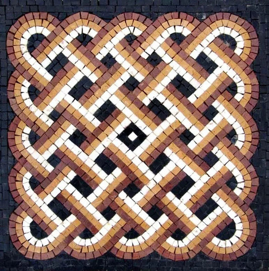 Tri-Colored Art Tile - Woven Wonders