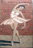 Bailarina de ballet - mosaico de arte de piedra