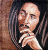 Opera d'arte a mosaico di Bob Marley